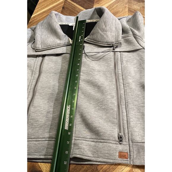 Peace Love World Scuba Jacket Zip Up Draw String Womens XL‎ - Picture 6 of 7